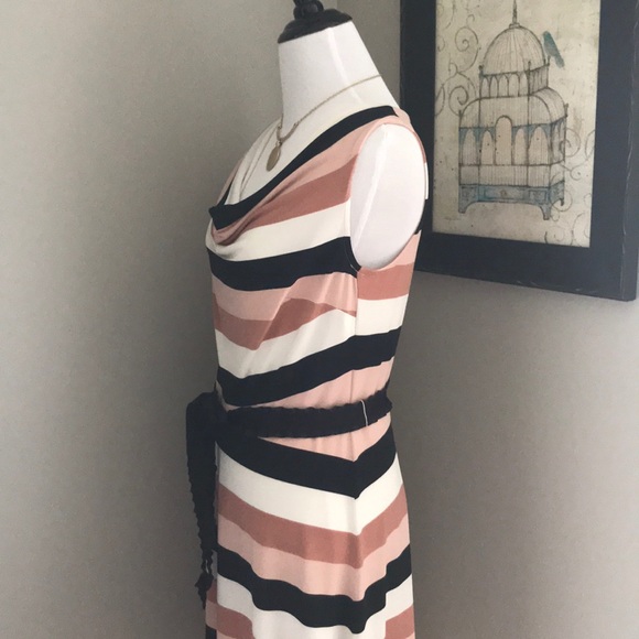 ❎DONATED❎ Loft (Factory) Striped Fit & Flare Dress - Picture 3 of 6